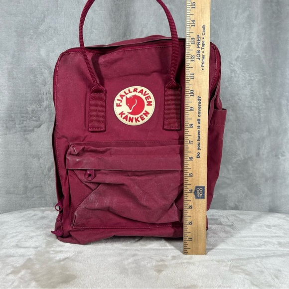Fjallraven Backpack Kanken Red Mini Daypack School Travel Hike Distressed - Picture 12 of 12